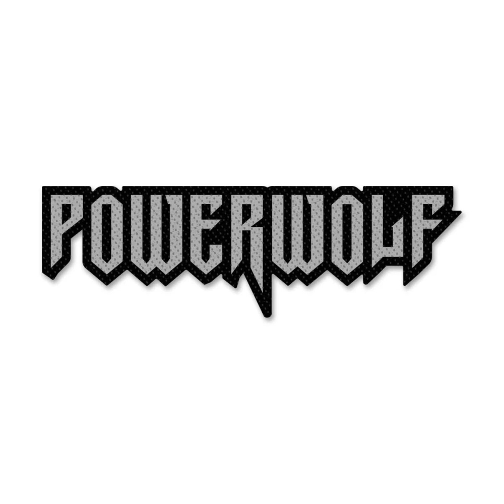 Powerwolf - Logo Cut Out Patch - Grau/Schwarz